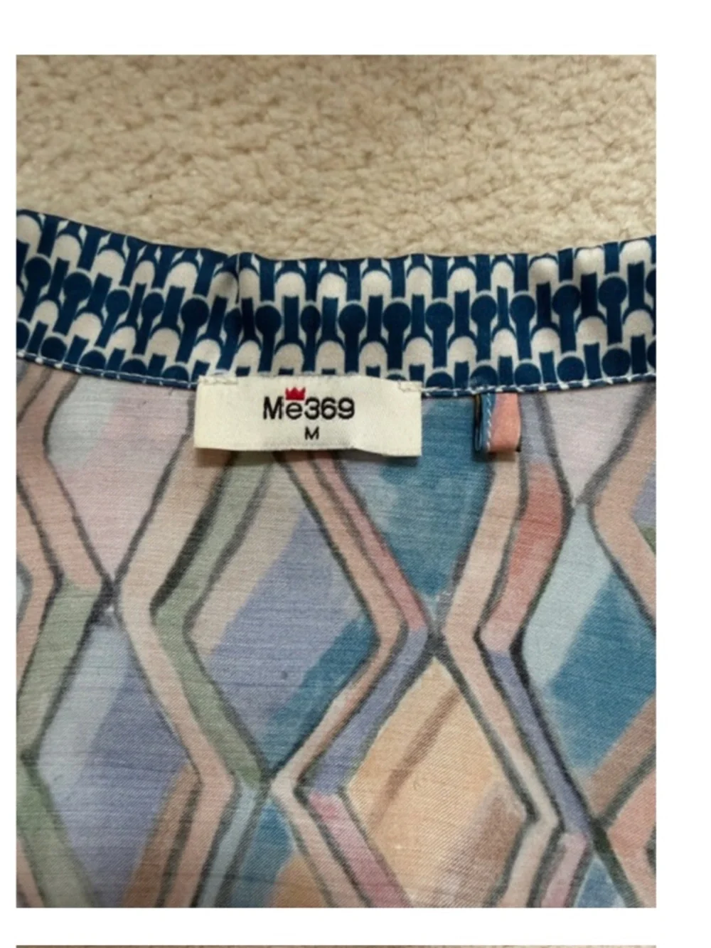 ME369 Boussarong Shirt In Nautical Print Size M - Picture 8 of 8